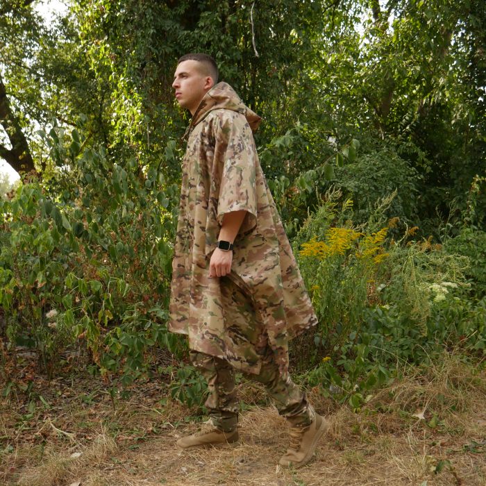 Пончо-дощовик із запаяними швами Kiborg Waterproof Мультикам - Зображення 7