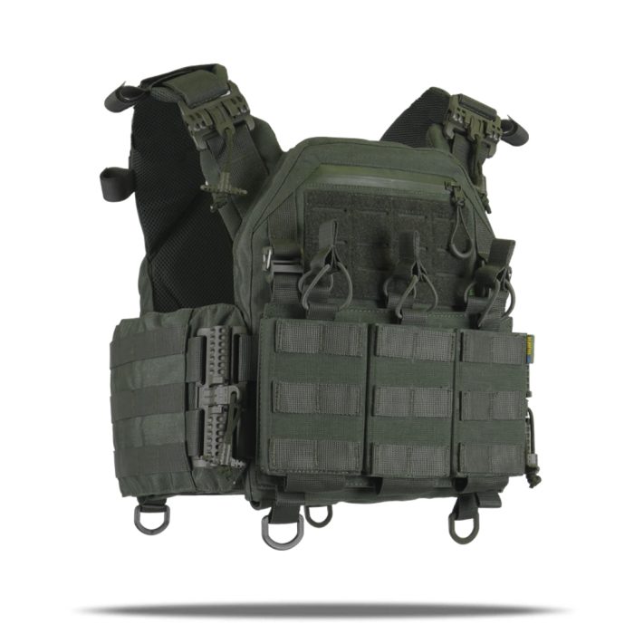 Плитоноска Kiborg GU Gen.2 + з'ємна панель для трьох магазинів Хакі - Зображення 3