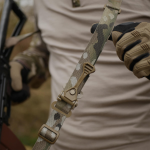 Двоточковий збройовий ремінь зі швидким регулюванням Multicam USA з металевими карабінами (2шт) - Зображення 8