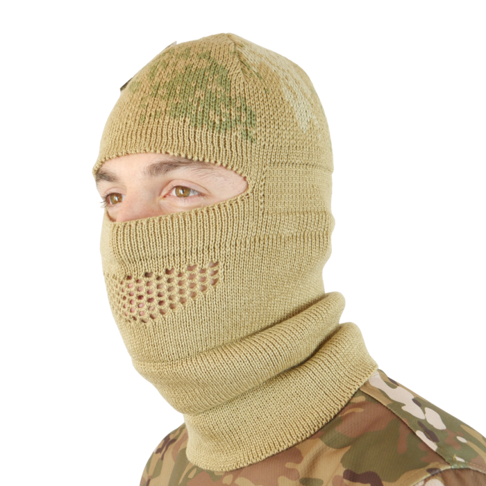 Шапка-балаклава в'язана Койот піксель - Зображення 5