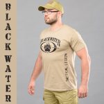 Футболка з принтом "BLACK WATER" KHAKI (Бавовна) - Зображення 2