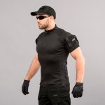 Футболка UBACS тактична "ANTITERROR II" BLACK (CoolPass + Трикотаж) - Зображення 2