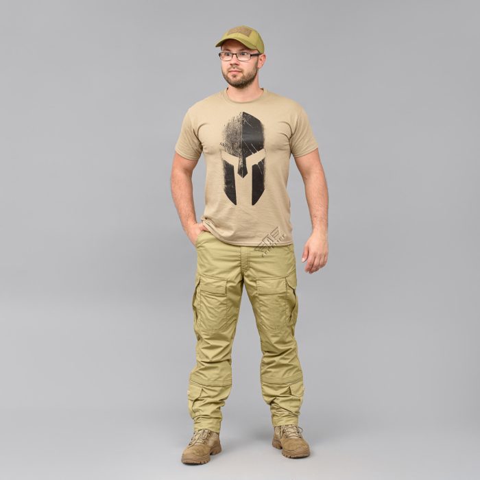 Футболка з принтом "GLADIATOR" KHAKI (Бавовна) - Зображення 6