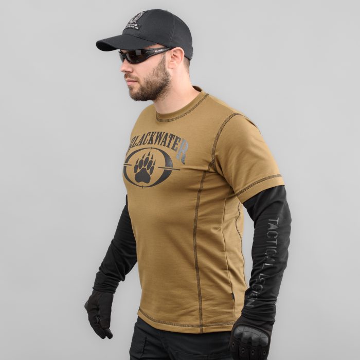 Футболка з рукавами "BLACK WATER" KHAKI (Трикотаж) - Зображення 2