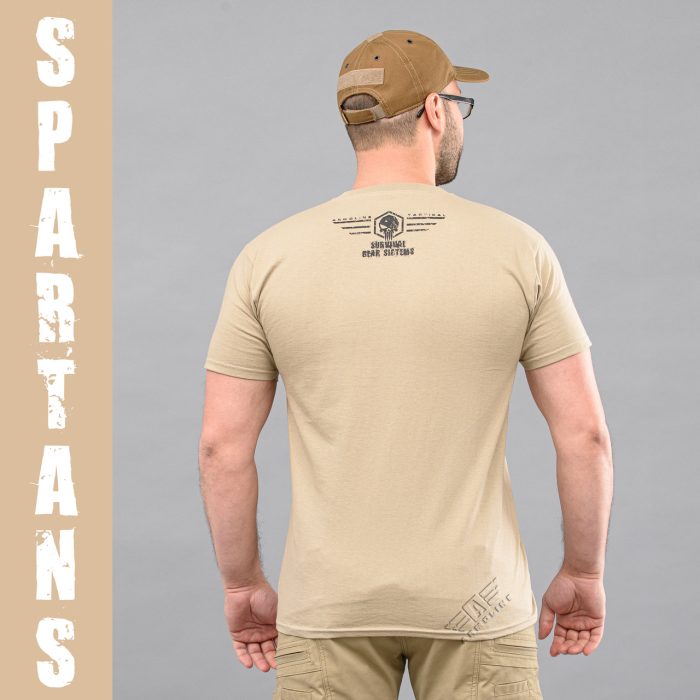 Футболка з принтом "SPARTANS" KHAKI (Бавовна) - Зображення 3