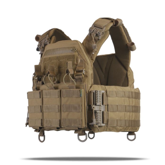 Плитоноска Kiborg GU Gen.2 + з'ємна панель для трьох магазинів Койот - Зображення 1