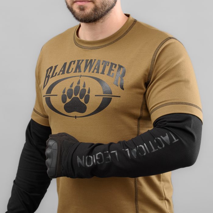 Футболка з рукавами "BLACK WATER" KHAKI (Трикотаж) - Зображення 6