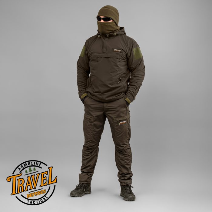 Штани "TRAVEL DEFENCE" DARK OLIVE з ременем (Таслан + Мікрофліс) - Зображення 12