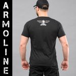 Футболка з принтом "ARMOLINE" BLACK (Бавовна) - Зображення 3