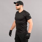 Термофутболка тактична "S.W.A.T." BLACK (CoolPass) - Зображення 2