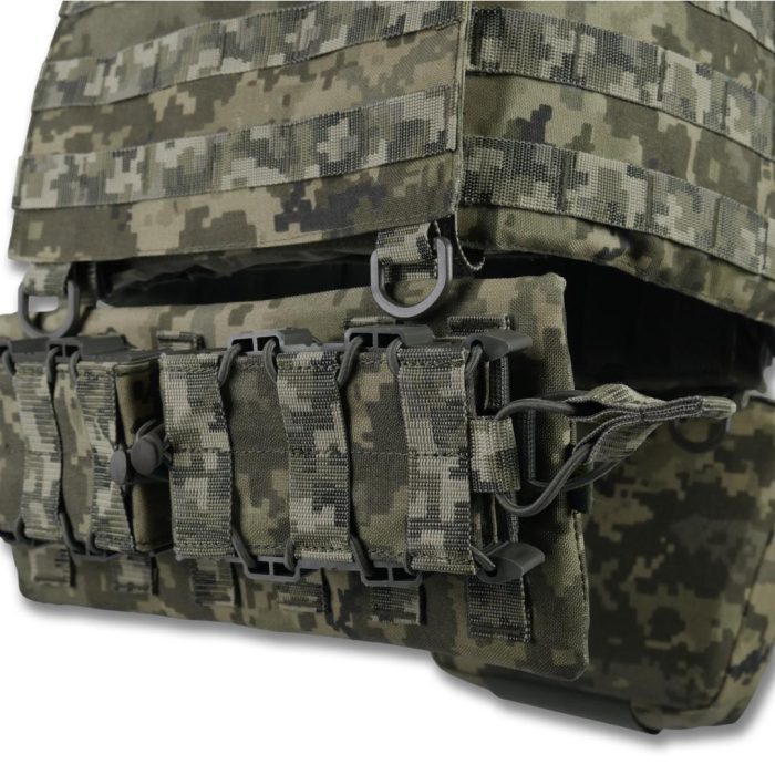 Комплект Плитоноска Kiborg GU Gen.2 з двома підсумками та захистом 1 класу Піксель - Зображення 6