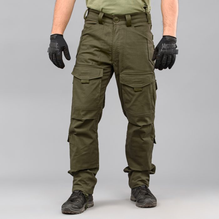 Штани тактичні "SHTORM" OLIVE (Джинс) - Зображення 3