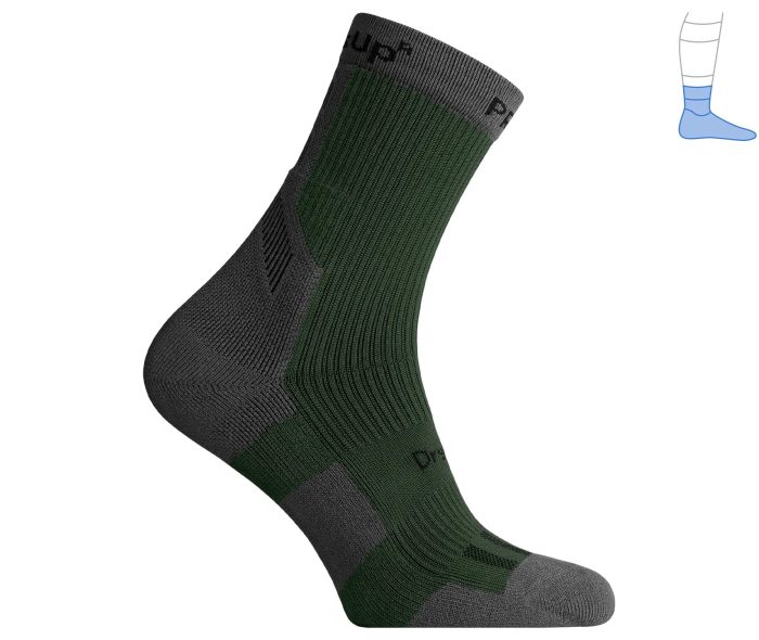 Демісезонні компресійні шкарпетки MidDry+ Олива/Сірий - Зображення 2