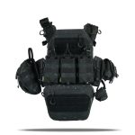 Комплект Kiborg Плитоноска GU gen.2 + 8 підсумків Чорний Мультикам - Зображення 2