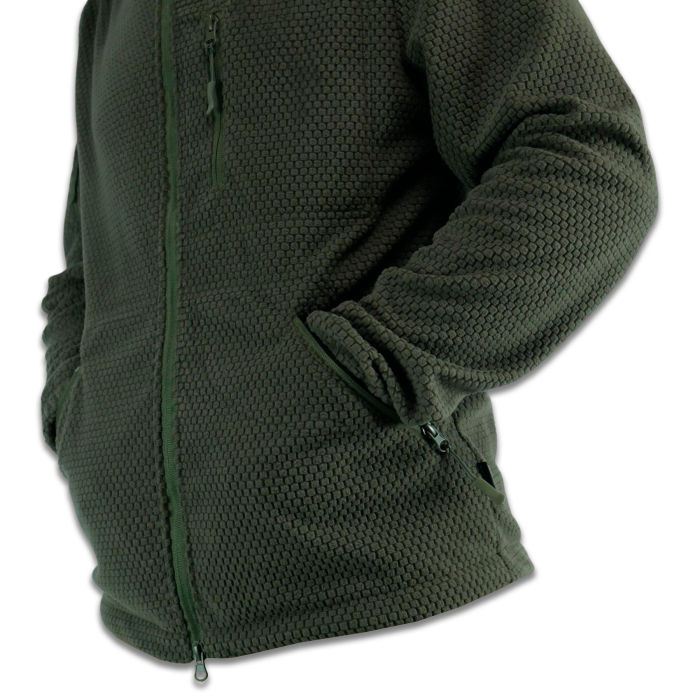 Тактична вітрозахисна флісова кофта Militex mod. 5 Хакі - Зображення 3