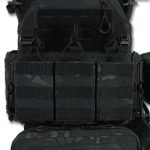 Комплект плитоноска Kiborg GU Gen.2 + 6 підсумків Чорний Мультикам - Зображення 9