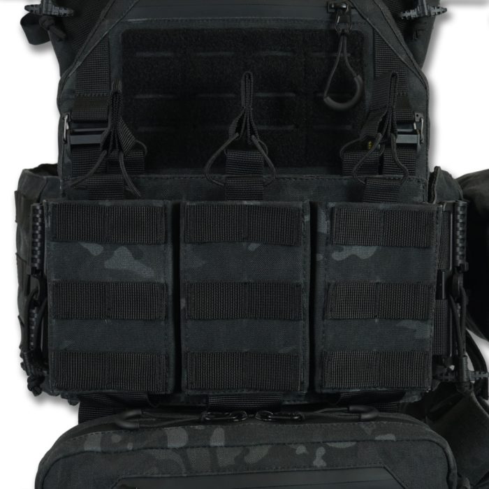 Комплект плитоноска Kiborg GU Gen.2 + 6 підсумків Чорний Мультикам - Зображення 9