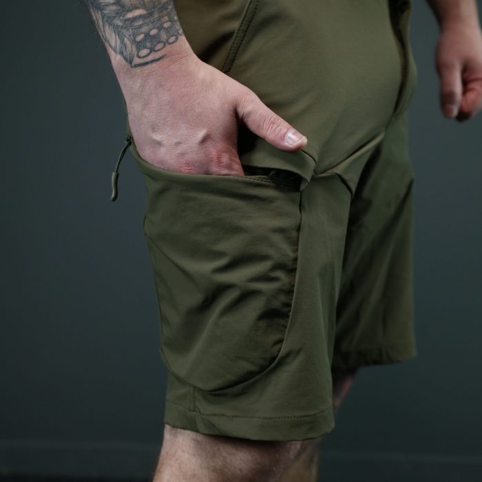Тактичні шорти BR Stinger | Стрейч, олива | Літо, ТрО, польові умови - Зображення 8