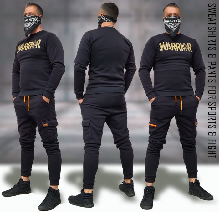 Комплект спортивний "WARRIOR" BLACK (Трикотаж) - Зображення 1