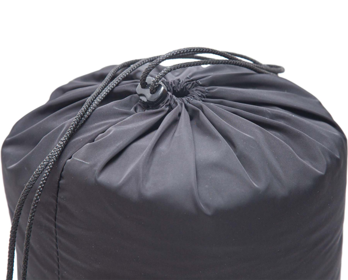 Спальний мішок з капюшоном 2.10х90 фліс чорний зимовий - Зображення 4