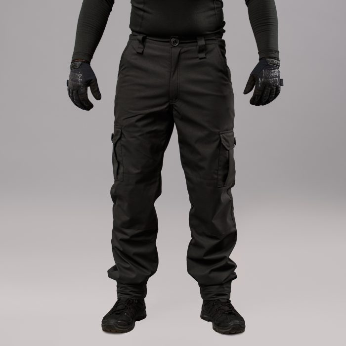 Штани зимові "RAPTOR-3" BLACK (Мембрана + Мікрофліс) - Зображення 1