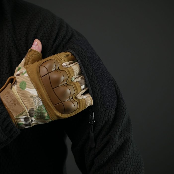 Вітрозахисна флісова кофта Militex mod. 6 — Чорна - Зображення 9