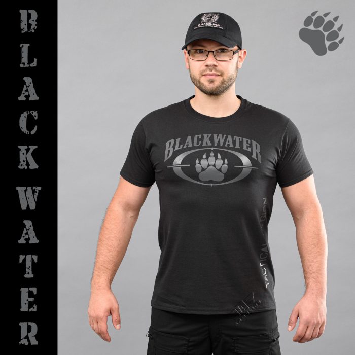 Футболка з принтом "BLACK WATER" BLACK (Бавовна) - Зображення 1