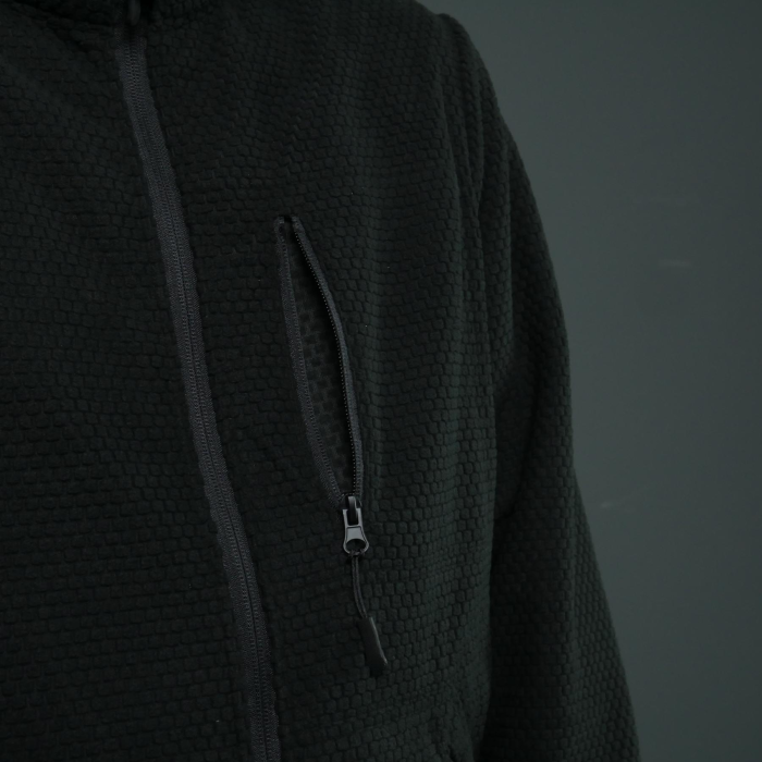 Тактична вітрозахисна флісова кофта Militex mod. 5 Чорна - Зображення 10