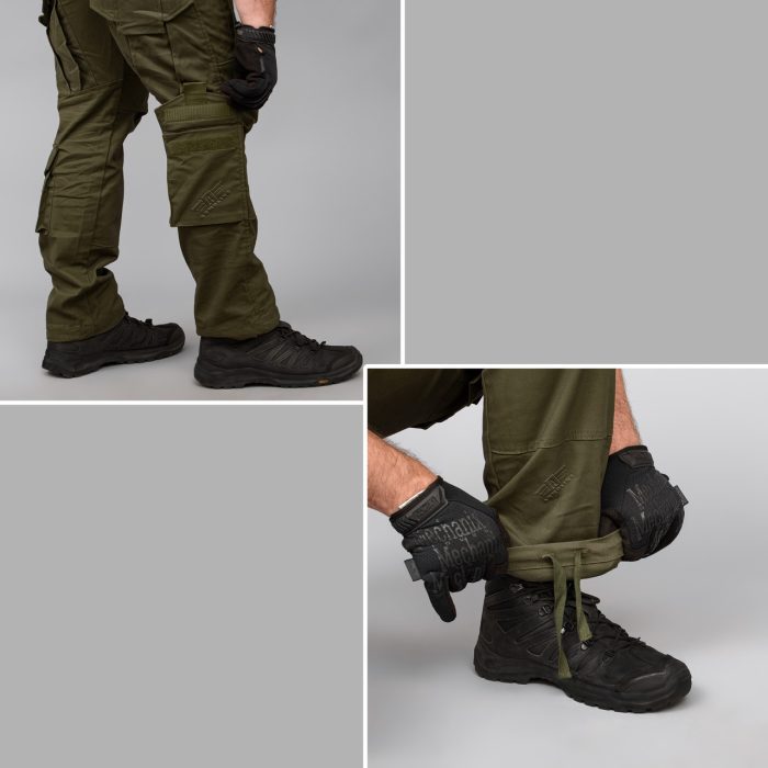 Штани тактичні "SHTORM" OLIVE (Джинс) - Зображення 9