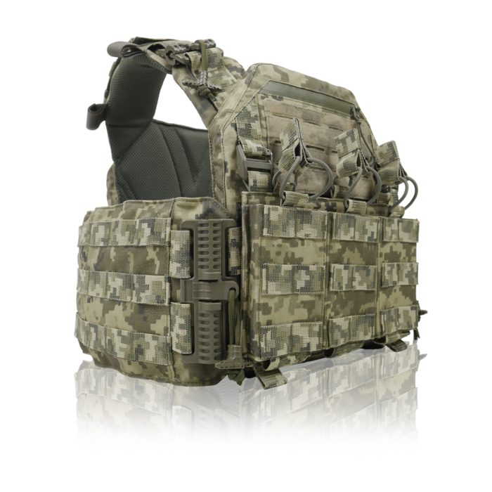 Плитоноска Kiborg GU Gen.2 + з'ємна панель для трьох магазинів Піксель - Зображення 6