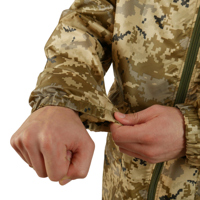 Плащ-дощовик з запаяними швами піксель - Зображення 5