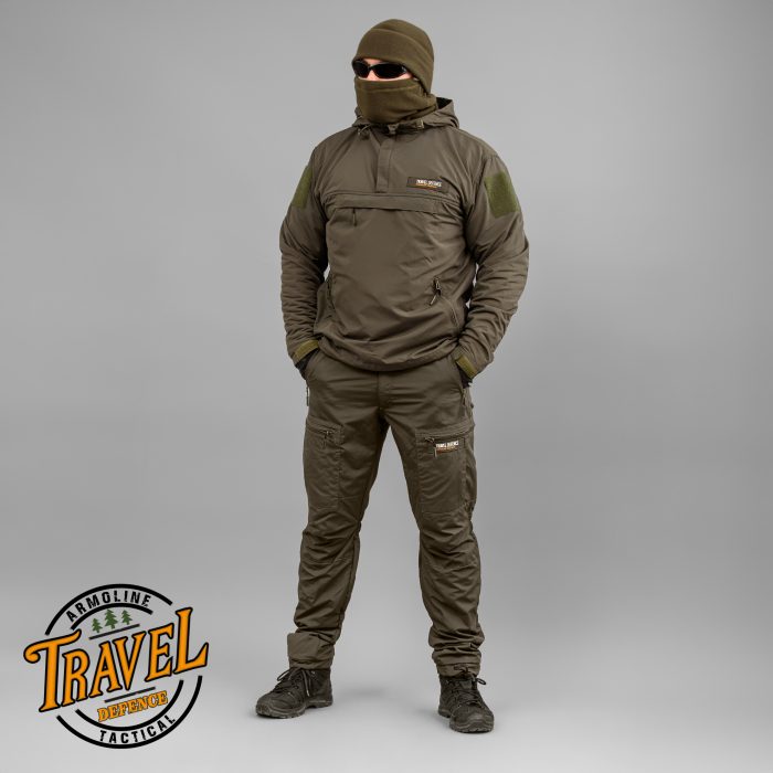 Штани "TRAVEL DEFENCE" OLIVE з ременем (Таслан + Мікрофліс) - Зображення 12