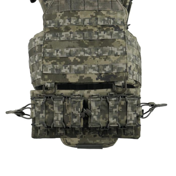 Комплект Плитоноска Kiborg GU Gen.2 з двома підсумками та захистом 1 класу Піксель - Зображення 5