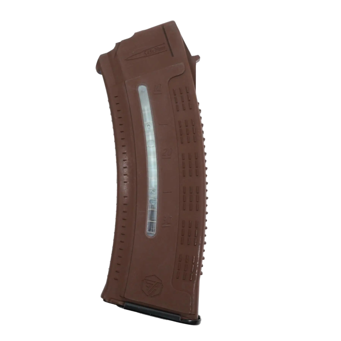 Магазин для АК коробчатий з вікном для контролю кількості заряду патронів коричневий - Зображення 3