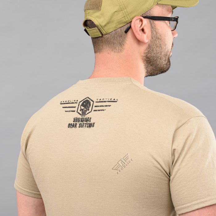 Футболка з принтом "GLADIATOR" KHAKI (Бавовна) - Зображення 5