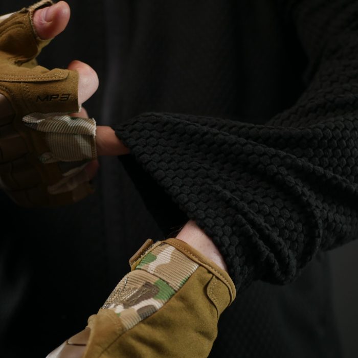 Вітрозахисна флісова кофта Militex mod. 6 — Чорна - Зображення 10