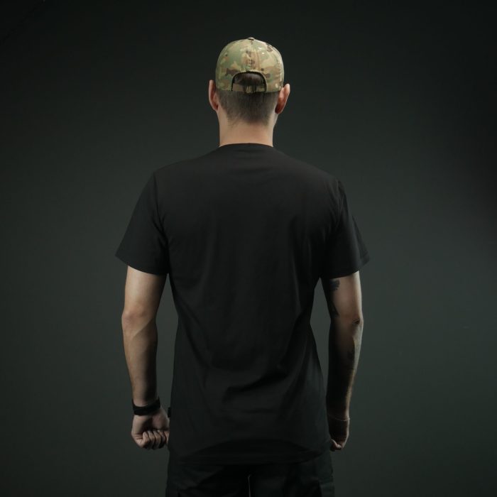 Трикотажна футболка "ARNO" виробник Militex — Чорна - Зображення 7