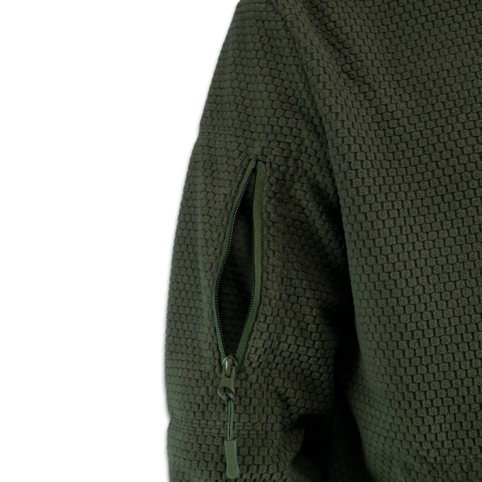 Тактична вітрозахисна флісова кофта Militex mod. 5 Хакі - Зображення 4