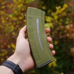 Магазин для АК коробчатий з вікном для контролю кількості заряду патронів олива - Зображення 7