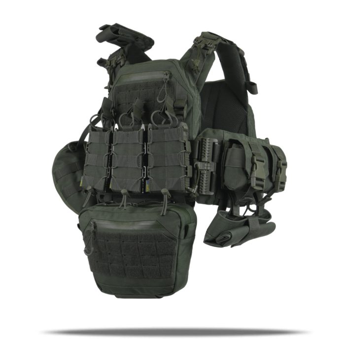 Комплект Kiborg Плитоноска GU gen.2 + 8 підсумків Хакі - Зображення 1