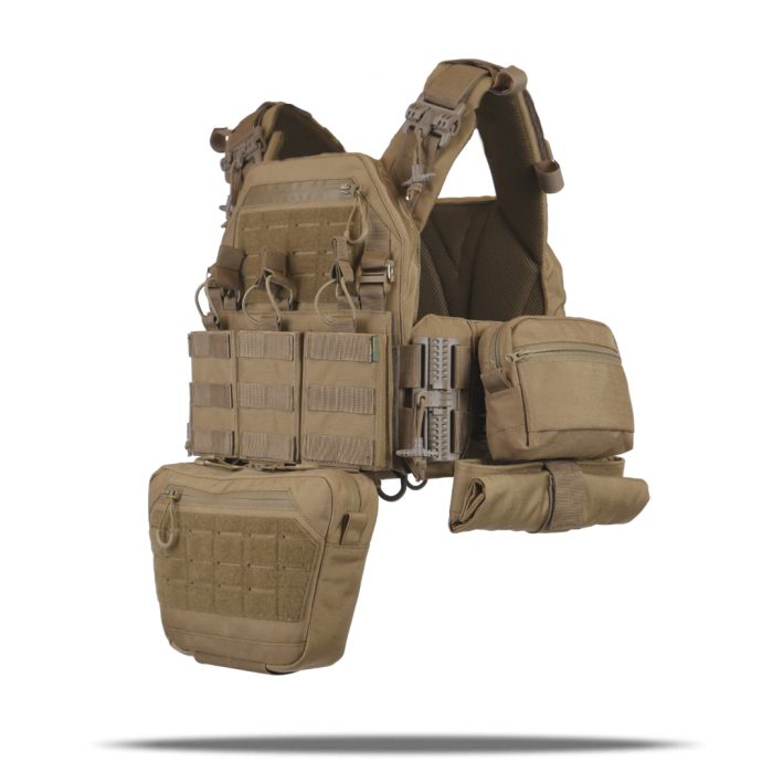 Комплект плитоноска Kiborg GU Gen.2 + 6 підсумків Койот - Зображення 1