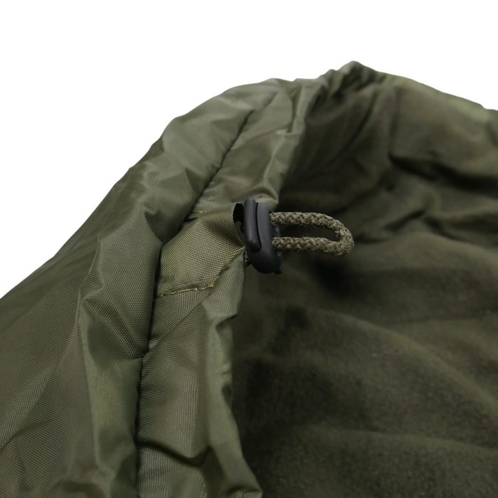 Спальний мішок з капюшоном 2.10х90 фліс олива зимовий - Зображення 3