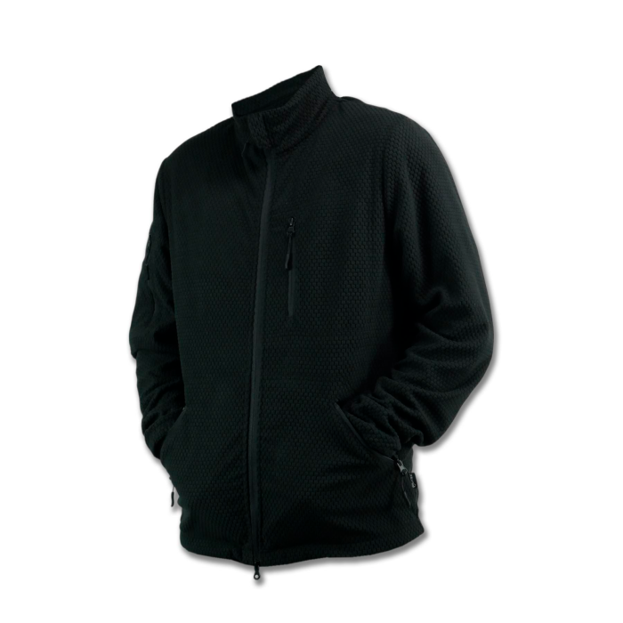 Тактична вітрозахисна флісова кофта Militex mod. 5 Чорна - Зображення 2