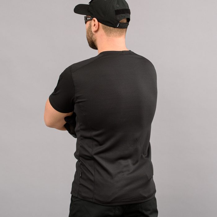 Термофутболка тактична "S.W.A.T." BLACK (CoolPass) - Зображення 5