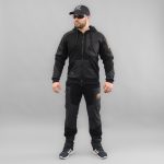 Костюм спортивний "EXTRAVEL" BLACK (Трикотаж на флісі)