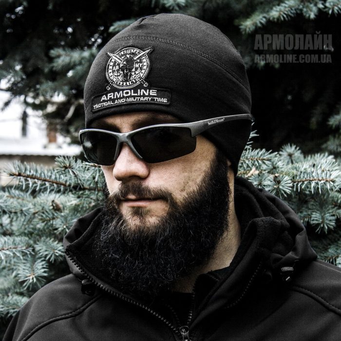 Фірмова шапка "TACTICAL TIME" BLACK (Трикотаж) - Зображення 6