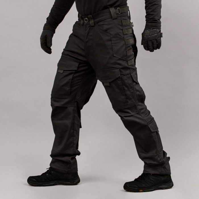 Штани тактичні "SHTORM" BLACK (Canvas) - Зображення 2