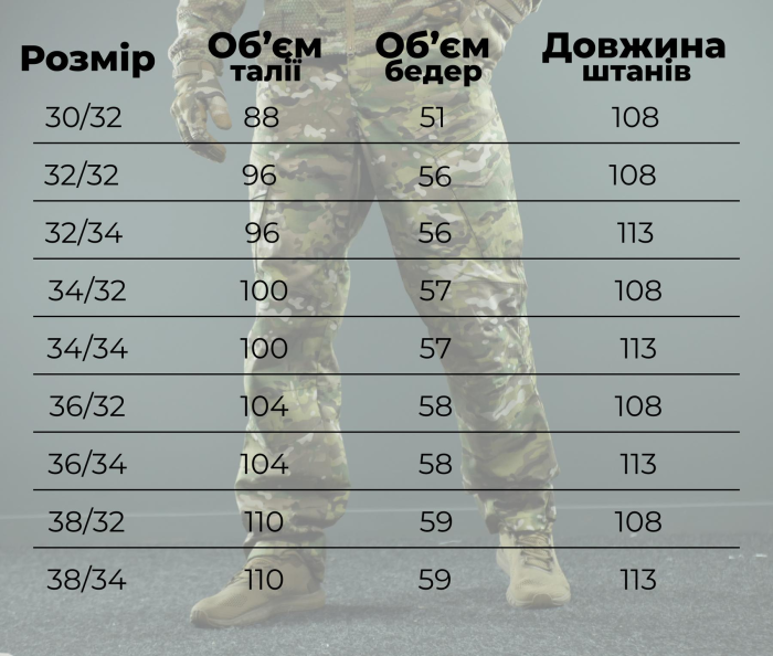 Тактичні штани койот Reinforced Ріп-стоп  - Зображення 10