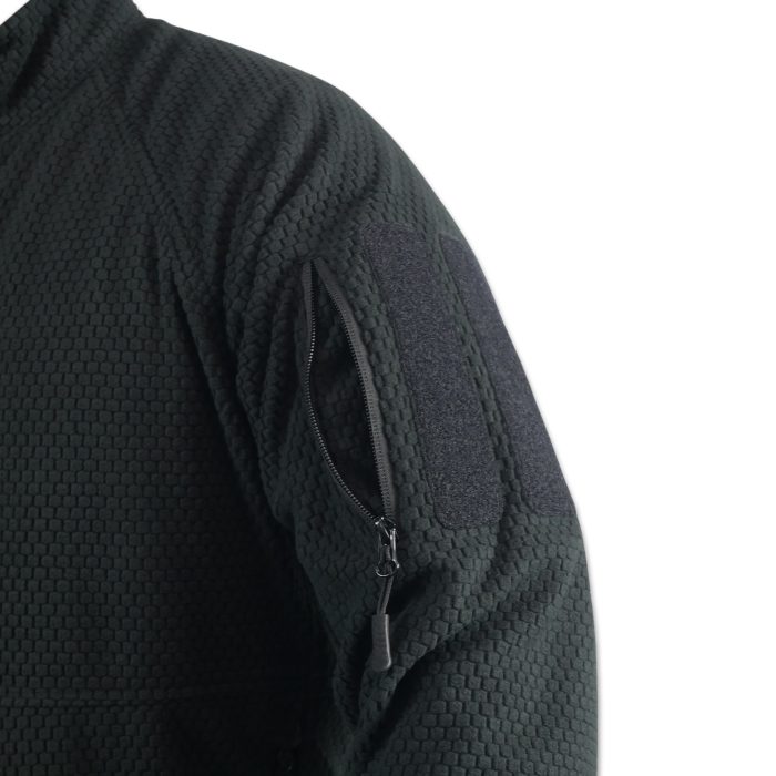 Вітрозахисна флісова кофта Militex mod. 6 — Чорна - Зображення 4