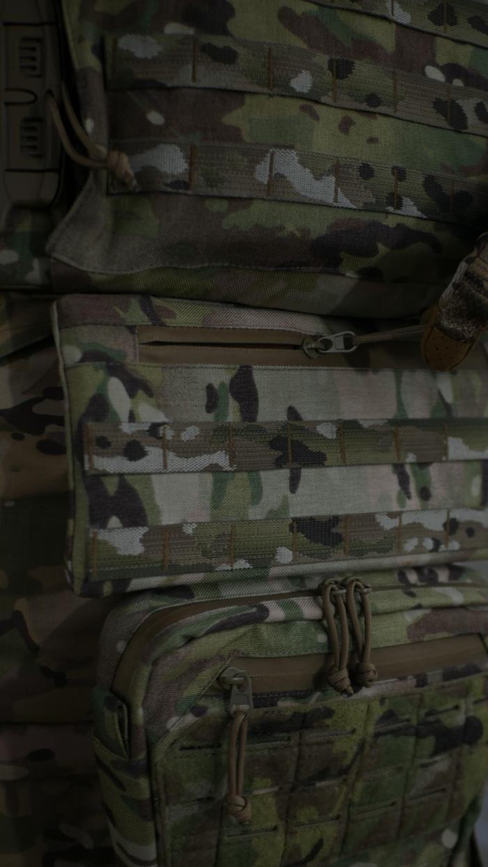 Сумка-напашник XL Militex Cordura original USA Мультикам з NIR-просоченням - Зображення 10